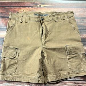 Duluth Trading Flex Firehose 40W Cargo Camel Brown.  Does have discolored spot